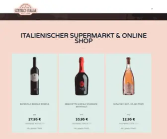 Centro-Italia.de(Supermercato & Weinhandlung) Screenshot
