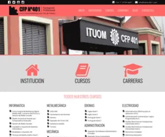 Centro401.com(Centro de Formación Profesional Nº 401 de Tres de Febrero) Screenshot