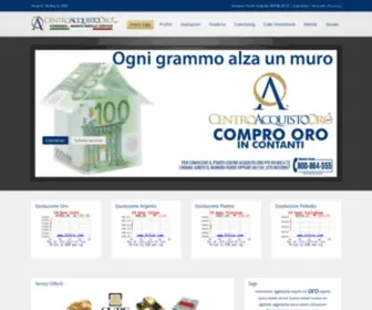 Centroacquistooro.it(Centro Acquisto Oro) Screenshot