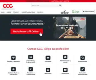 Centroccc.com(Cursos a distancia CCC. Líder en cursos y formación a distancia) Screenshot