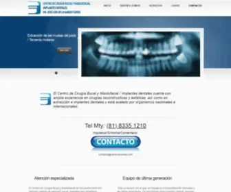 Centrocirumax.com(Centro de Cirugía Bucal y Maxilofacial) Screenshot