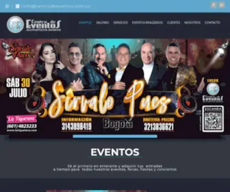 Centrodeeventos.com.co(Conciertos en Bogotá) Screenshot