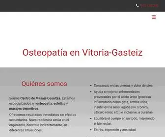 Centrodemasajegesaltza.com(Osteopatía en Vitoria) Screenshot