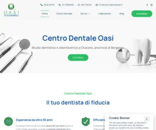 Centrodentaleoasi.it(Centro dentale Clusone) Screenshot