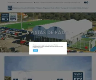 Centrodeportivoufv.com(Centro Deportivo UFV en Pozuelo y Majadahonda) Screenshot