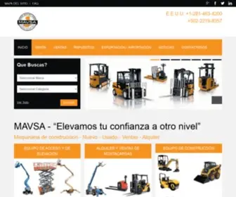 Centroequipo.com(MAVSA: Equipo de construccion Guatemala y Centroamérica) Screenshot