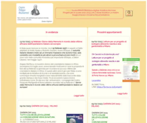 Centrofilippobuonarroti.com(Centro Filippo Buonarroti) Screenshot