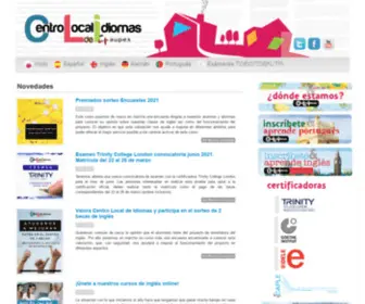 Centrolocaldeidiomas.es(Centro local de idiomas) Screenshot