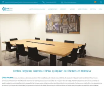 Centronegociosvalencia.es(Centro de Negocios en Valencia CNPlus) Screenshot