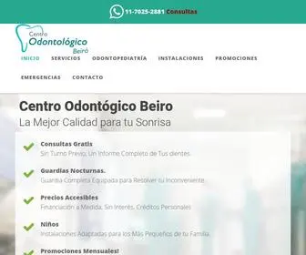 Centroodontologicobeiro.com.ar(Odontopediatría) Screenshot