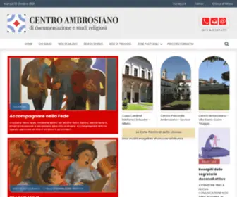 Centropastoraleambrosiano.it(Centro Pastorale Ambrosiano) Screenshot