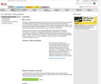 Centrope.com(Grenzüberschreitende Zusammenarbeit zwischen Österreich) Screenshot