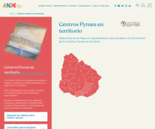 Centros.uy(Centro de competitividad empresarial) Screenshot