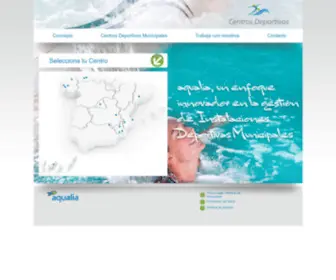 Centrosdeportivosmunicipales.com(CENTROS DEPORTIVOS AQUALIA) Screenshot