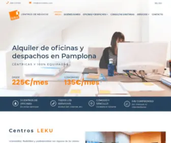 Centrosleku.com(Alquiler de oficinas en Pamplona) Screenshot