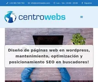 Centrowebs.com(Diseño Web Arzúa) Screenshot