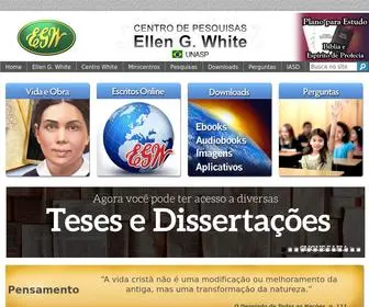 Centrowhite.org.br(Centro de Pesquisas "Ellen G) Screenshot