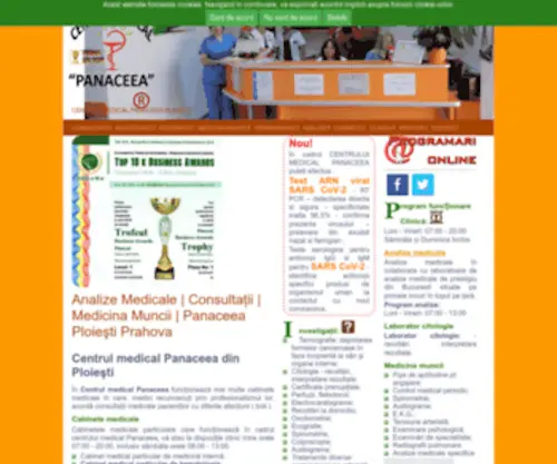 Centrulmedicalpanaceea.com(Analize Medicale) Screenshot