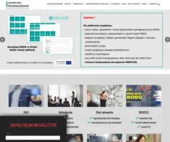 Centrum-Doskonalenia.pl(Szkolenia, certyfikaty, normy ISO) Screenshot