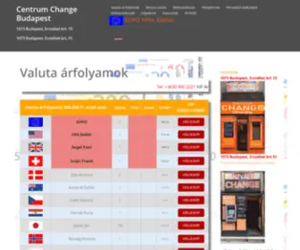 Centrumchange.hu(Pénzváltó Budapest) Screenshot