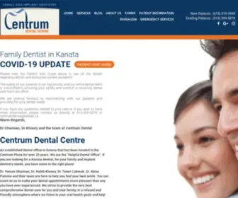 Centrumdental.ca(Kanata dentist) Screenshot