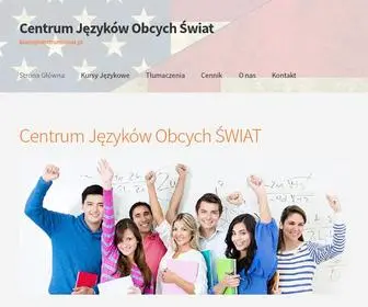 Centrumswiat.pl(Centrum Języków Obcych Świat) Screenshot