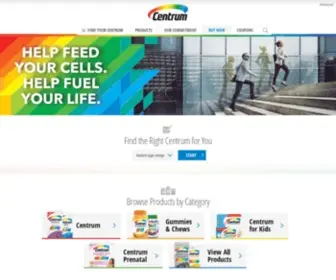 Centrumvitamins.ca(Centrum Multivitamins) Screenshot