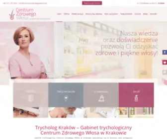 CentrumZdrowegowlosa.pl(Trycholog Kraków) Screenshot