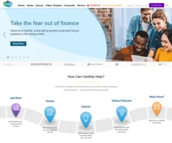 Centsai.com(Learning Finance Through Personal Stories) Screenshot