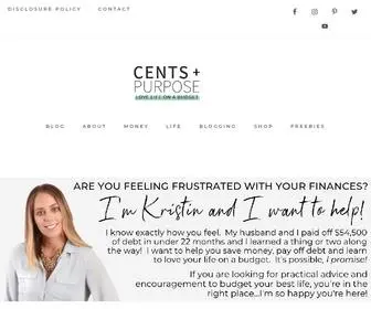 Centsandpurpose.com(Budget Your Best Life) Screenshot