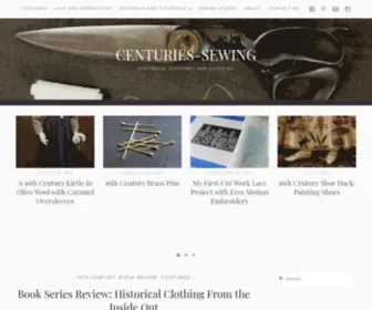 Centuries-Sewing.com(Historical Costumes and Clothing) Screenshot