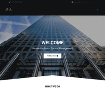 Centurion-CM.com(Centurion Capital Management) Screenshot