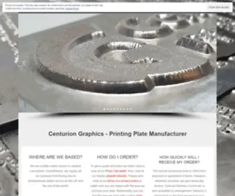 Centuriongraphics.co.uk(Printing Plates Manufacturer) Screenshot