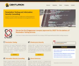 Centurioninfosec.sg(Centurion Information Security) Screenshot