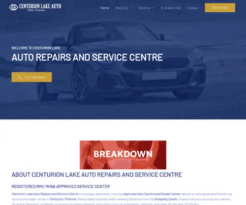 Centurionlakeauto.co.za(Centurion Lake Auto Repairs and Service Centre) Screenshot