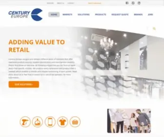 Century-EU.com(Design & manufacturing of retail security solutions) Screenshot