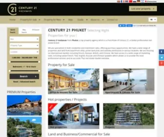 Century21-Andaman.com(Real Estate in Patong Phuket) Screenshot