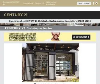 Century21-CD-Orbec.com(Agences Immobilières) Screenshot