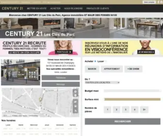 Century21-CDP-ST-Maur.com(Agences Immobilières) Screenshot