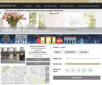 Century21-Martinot-Immobilier-Dijon.com(Agence immobilière Dijon) Screenshot