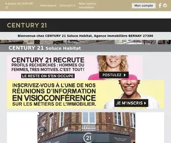 Century21-Soluce-Habitat-Bernay.com(Agence immobilière Bernay) Screenshot