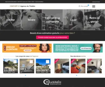 Century21Agencedutheatre.com(Agence immobilière Belfort) Screenshot