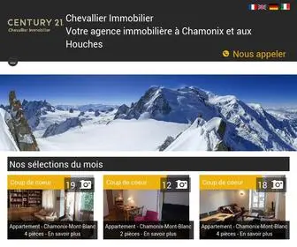 Century21Chevallierimm.com(Immobilier Chamonix) Screenshot