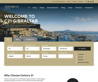 Century21Gibraltar.com(Estate Agent Gibraltar) Screenshot