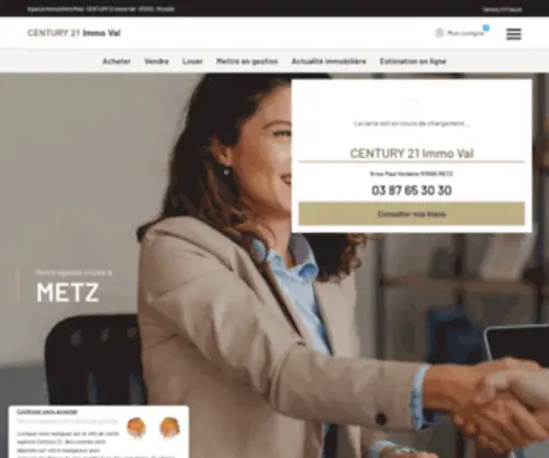 Century21Roth-Immobilier.com(Bienvenue dans notre agence CENTURY 21 Roth Immobilier) Screenshot