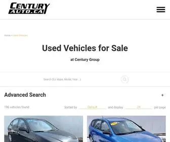 Centuryauto.ca(Century Group) Screenshot