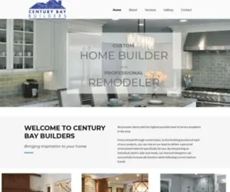 Centurybaybuilders.com(Custom Home Builder & Remodeler) Screenshot