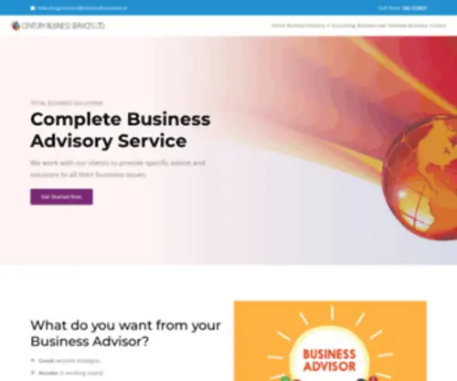 Centurybusiness.ie(Century Business Services) Screenshot