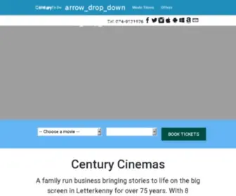 Centurycinemas.ie(Century Cinemas) Screenshot