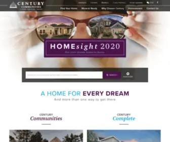 Centurycommunities.com(New Homes by Century Communities) Screenshot